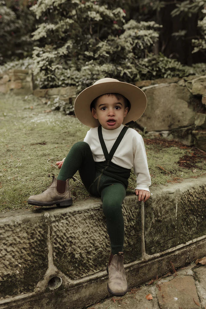 Silly Silas Strumpfhose aus Baumwolle (GOTS) dark forest green