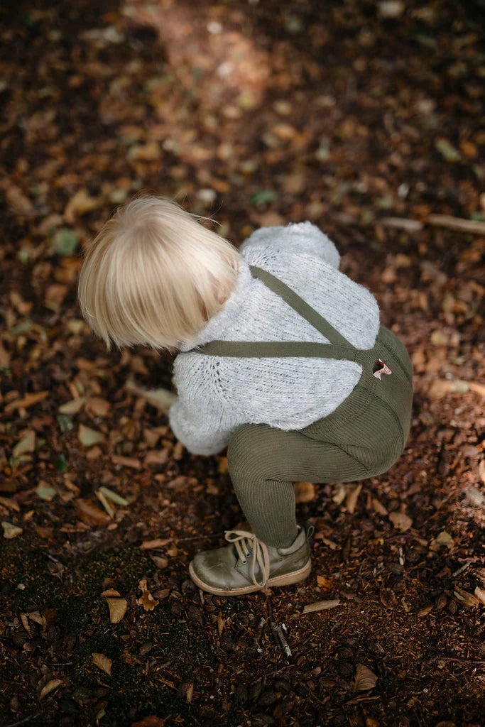 Silly Silas Strumpfhose aus Baumwolle (GOTS) olive