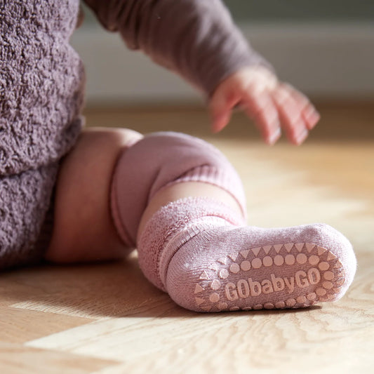 GoBabyGo Rutschfeste Socken aus Baumwolle dusty rose