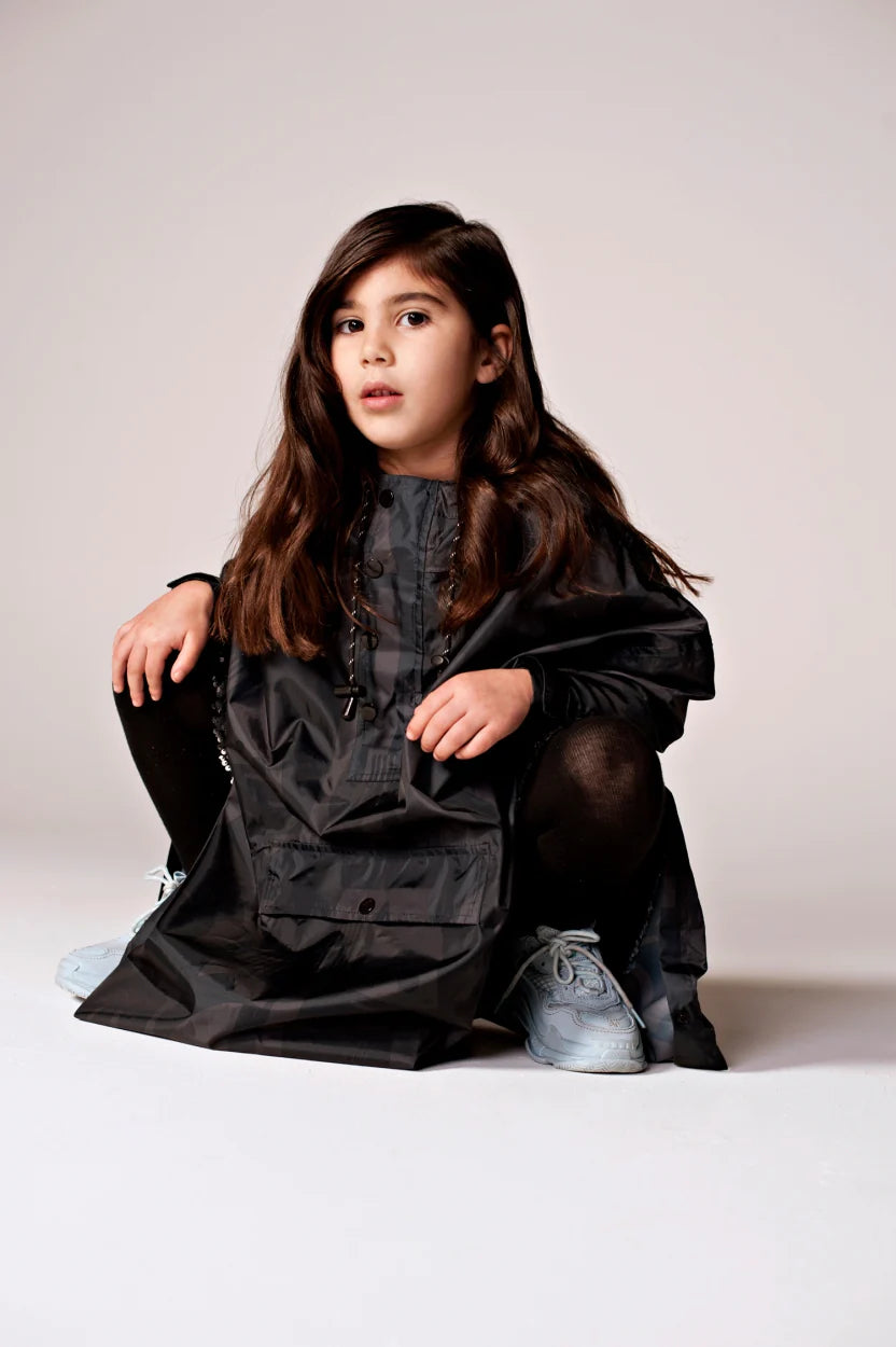 Rainkiss Regenponcho Back to Black