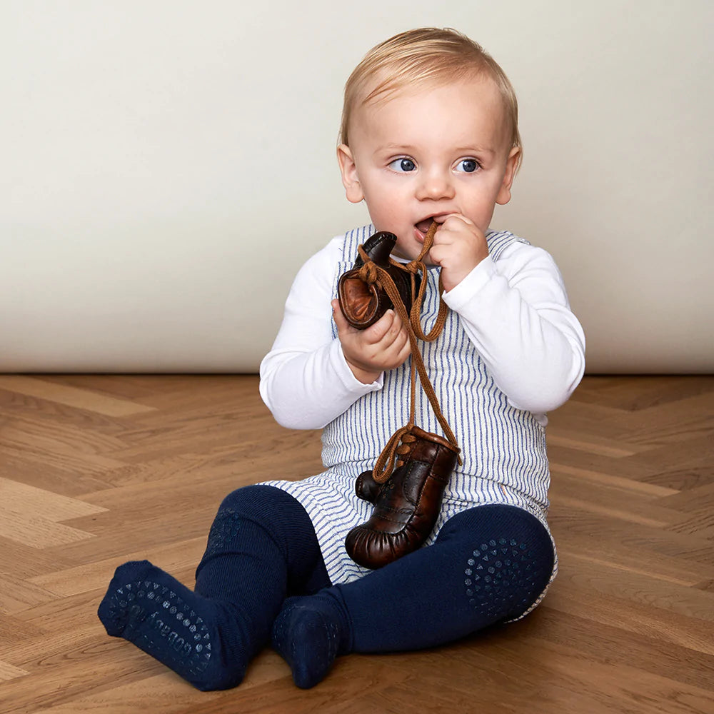 GoBabyGo Krabbelstrumpfhose Navy Blue, Baumwolle
