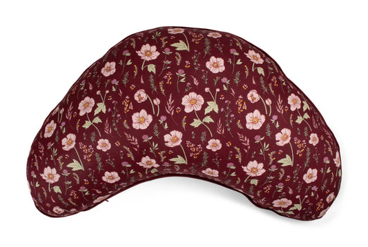 Filibabba Stillkissen Fall Flowers weinrot