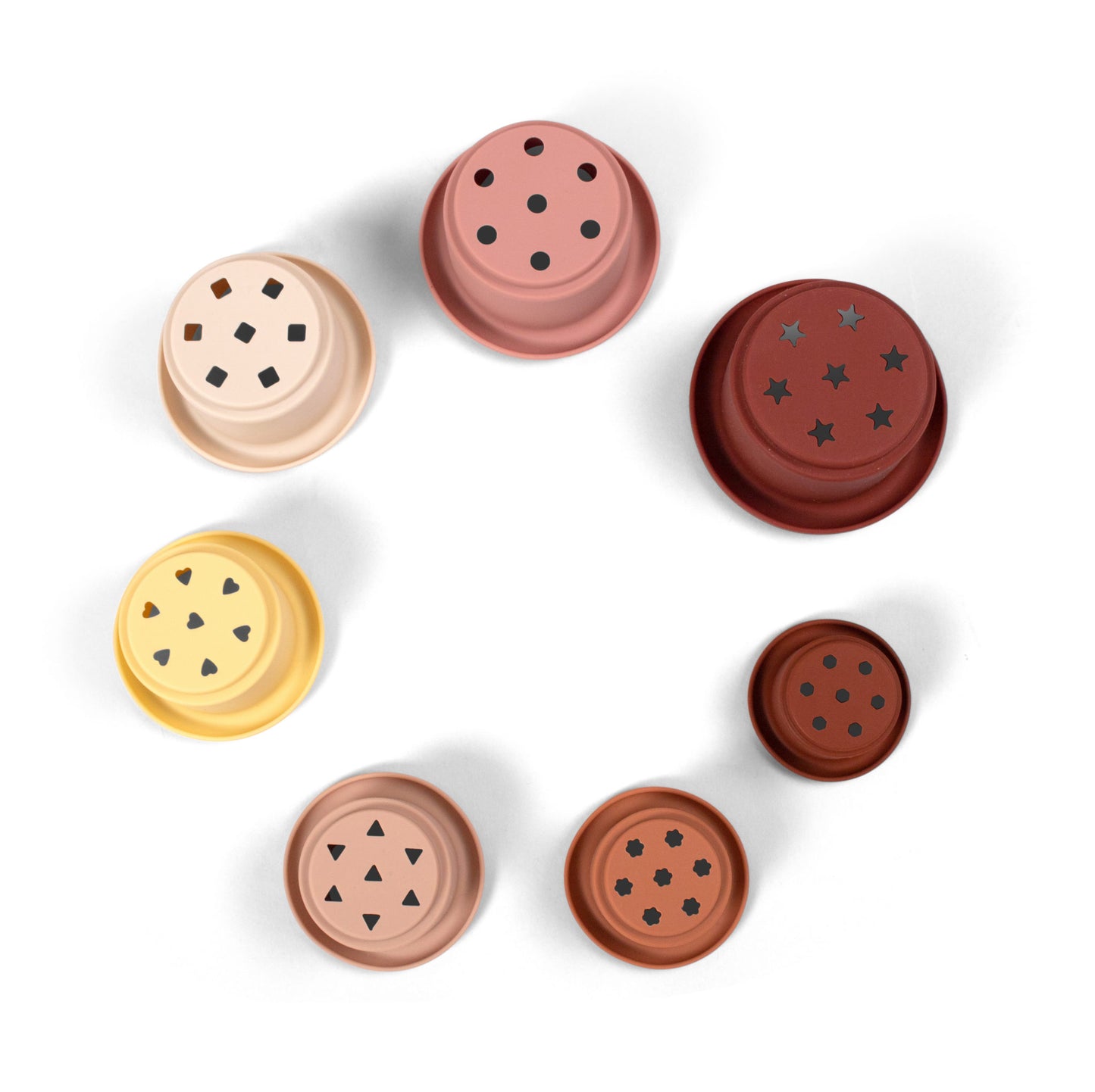 Filibabba Silikonstapelbecher Rose