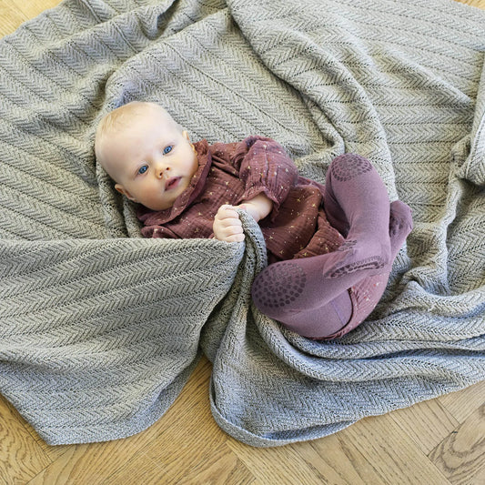 GoBabyGo Krabbelstrumpfhose misty plum, Baumwolle