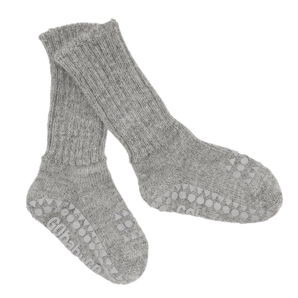 GoBabyGo Rutschfeste Socken Alpaka grey melange