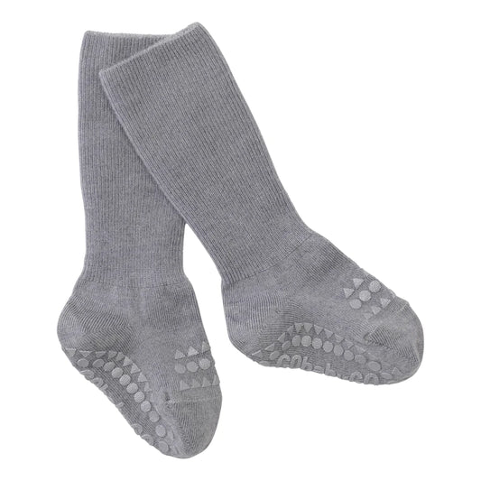 GoBabyGo Rutschfeste Socken aus Merino-Wolle grey melange
