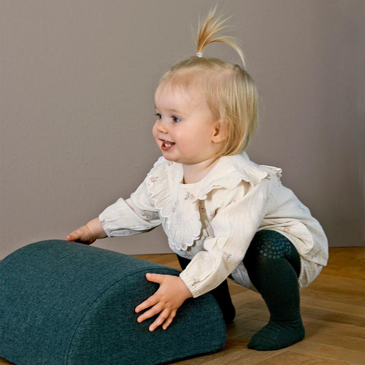 GoBabyGo Krabbelstrumpfhose aus Baumwolle Forest Green
