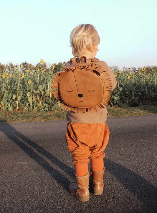 Little Who Rucksack Großer Löwe Jakob vintage braun