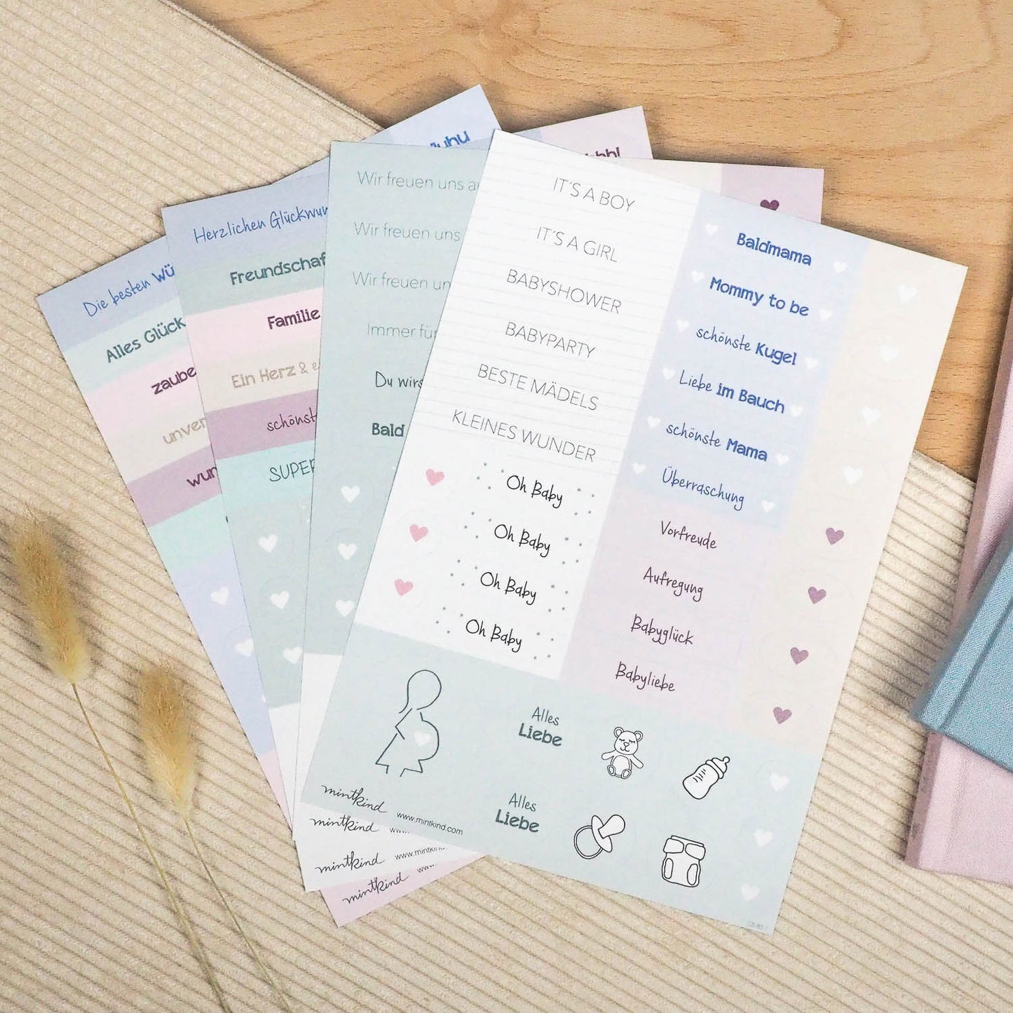 Mintkind Sticker Set "Babyshower"