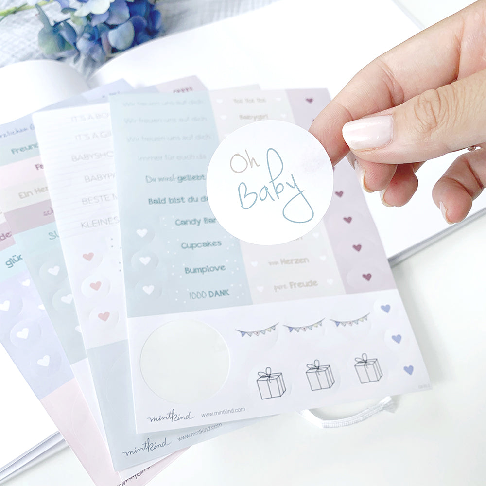 Mintkind Sticker Set "Babyshower"