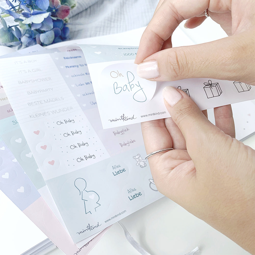 Mintkind Sticker Set "Babyshower"