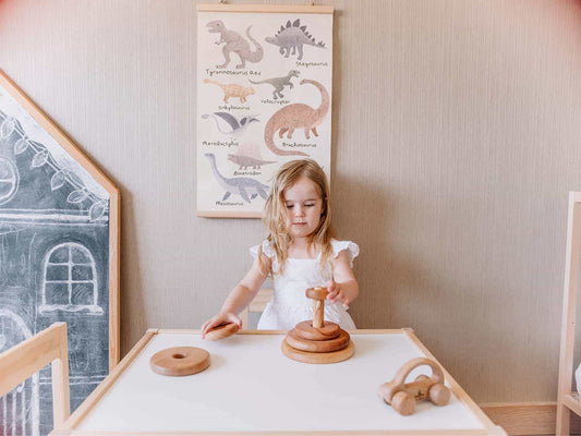 Chimpy Toys Stapelturm aus Naturholz 6-Stk.