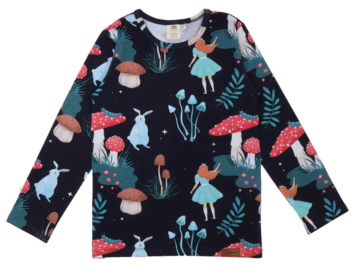 Walkiddy Shirt Wonderland Alice Hase Pilz multi