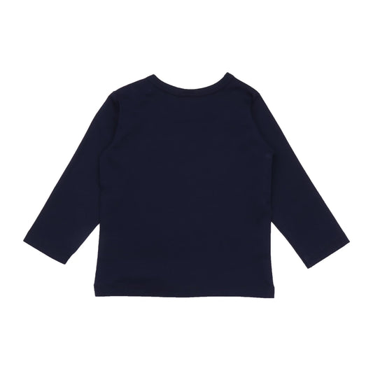 Walkiddy Langarmshirt Dinosaurier dunkelblau mit Print