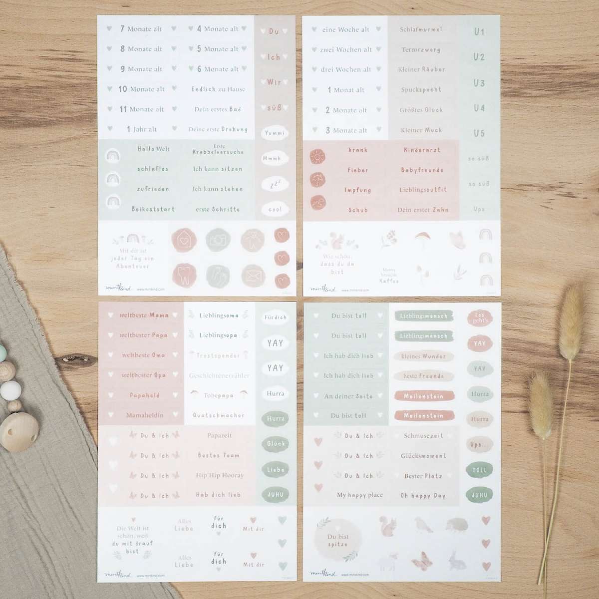 Mintkind Sticker Set "Baby" Wald
