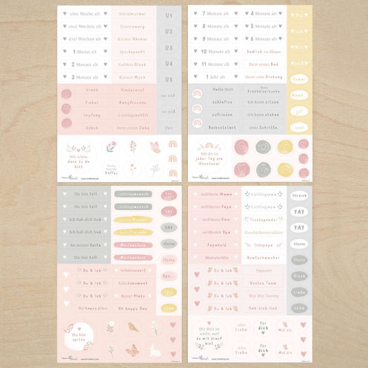 Mintkind Sticker Set "Baby" Blumen
