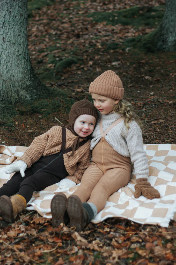 Silly Silas Leggings aus Merinowolle Cappuccino Brown