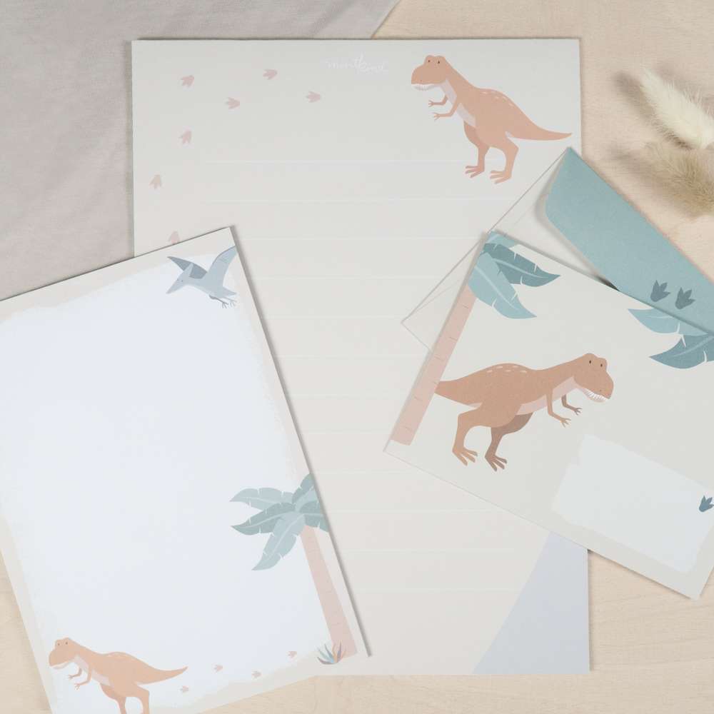 Mintkind Briefpapier Dinosaurier