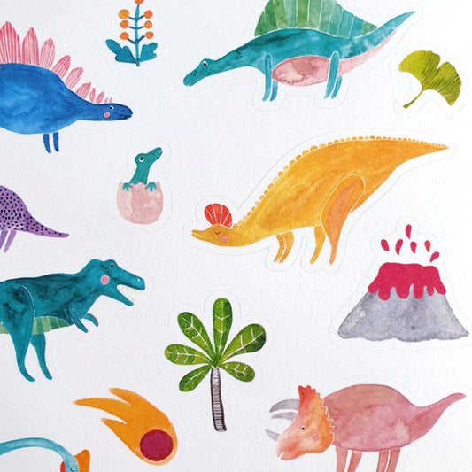 Frau Ottilies lustige Kindersticker Dinosaurier