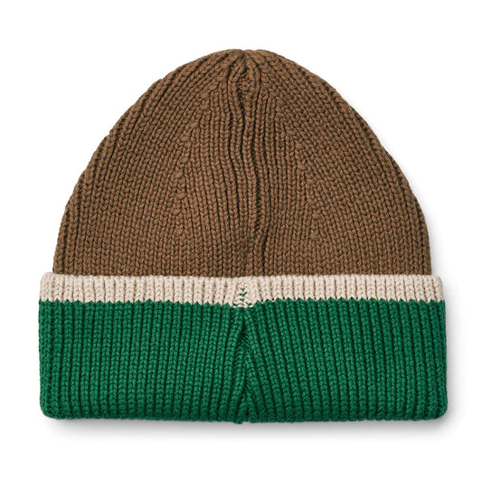 Liewood Ezra Beanie pecan sandy mix grün braun