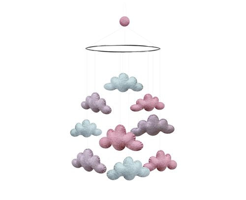 Gamcha Mobile Wolken dusty pink/purple