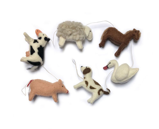 Gamcha Girlande Bauernhoftiere, Farm