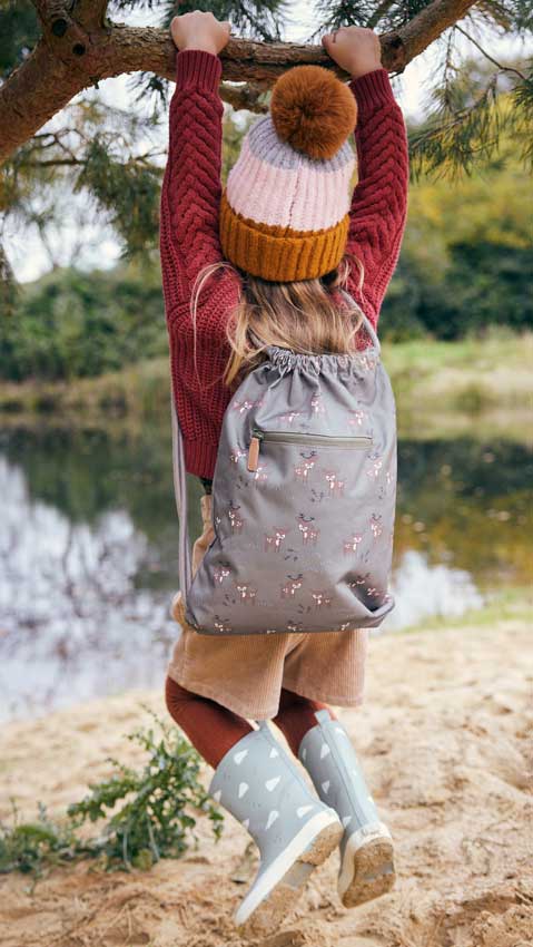 Fresk Schwimmbeutel Turnbeutel Löwe braun