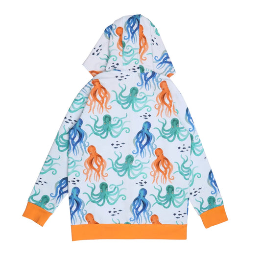 Walkiddy Sweatjacke Funny Octopuses blau