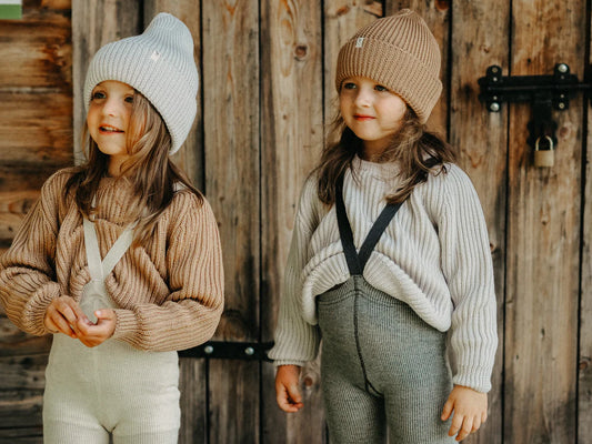 Silly Silas Leggings aus Merinowolle Granite Grey