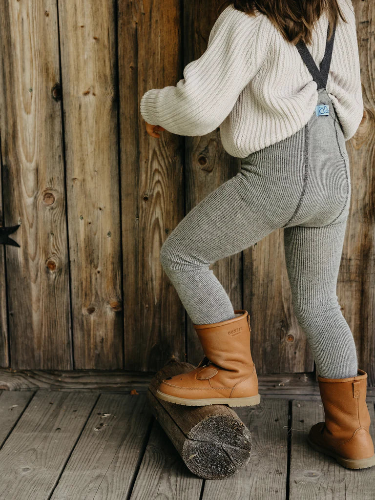 Silly Silas Leggings aus Merinowolle Granite Grey