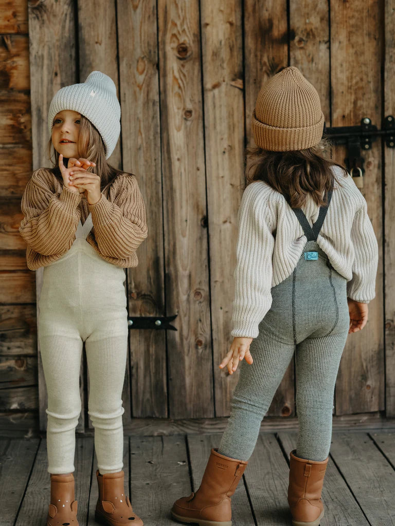 Silly Silas Leggings aus Merinowolle Granite Grey