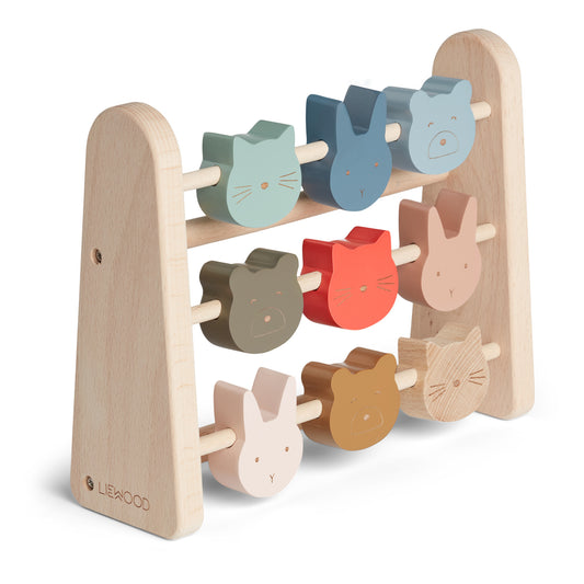 Liewood Astrid Abakus Katze, Bär, Hase Classic multi mix