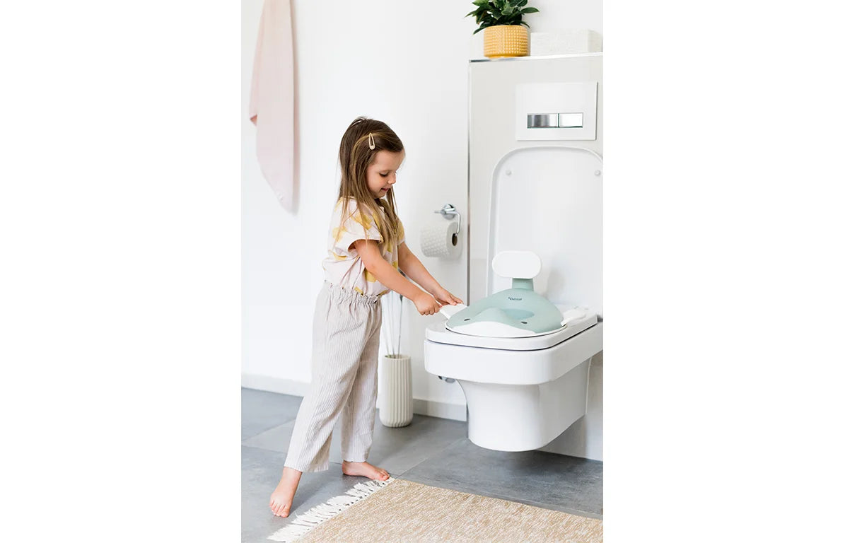 Kindsgut Toilettenaufsatz Wal aquamarin
