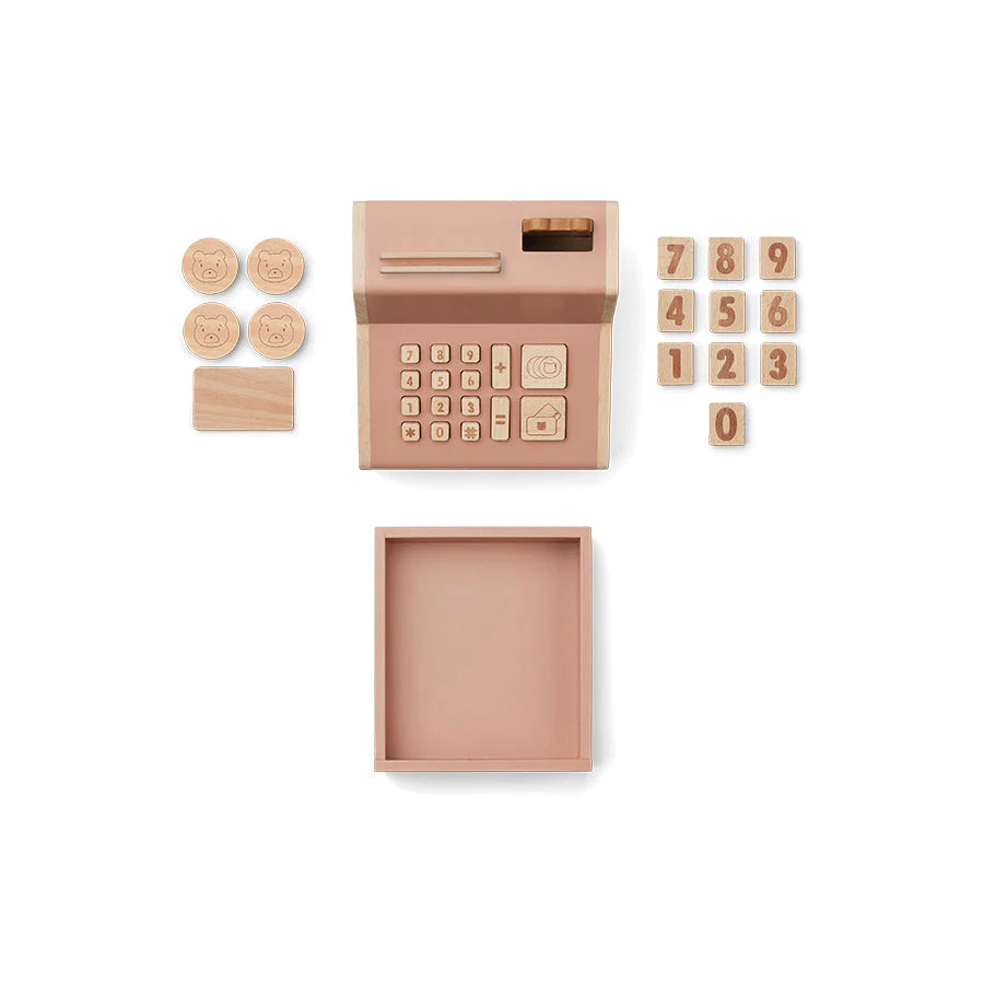 Liewood Spielkasse aus Buchenholz Buck Cash Register Tuscany Rose