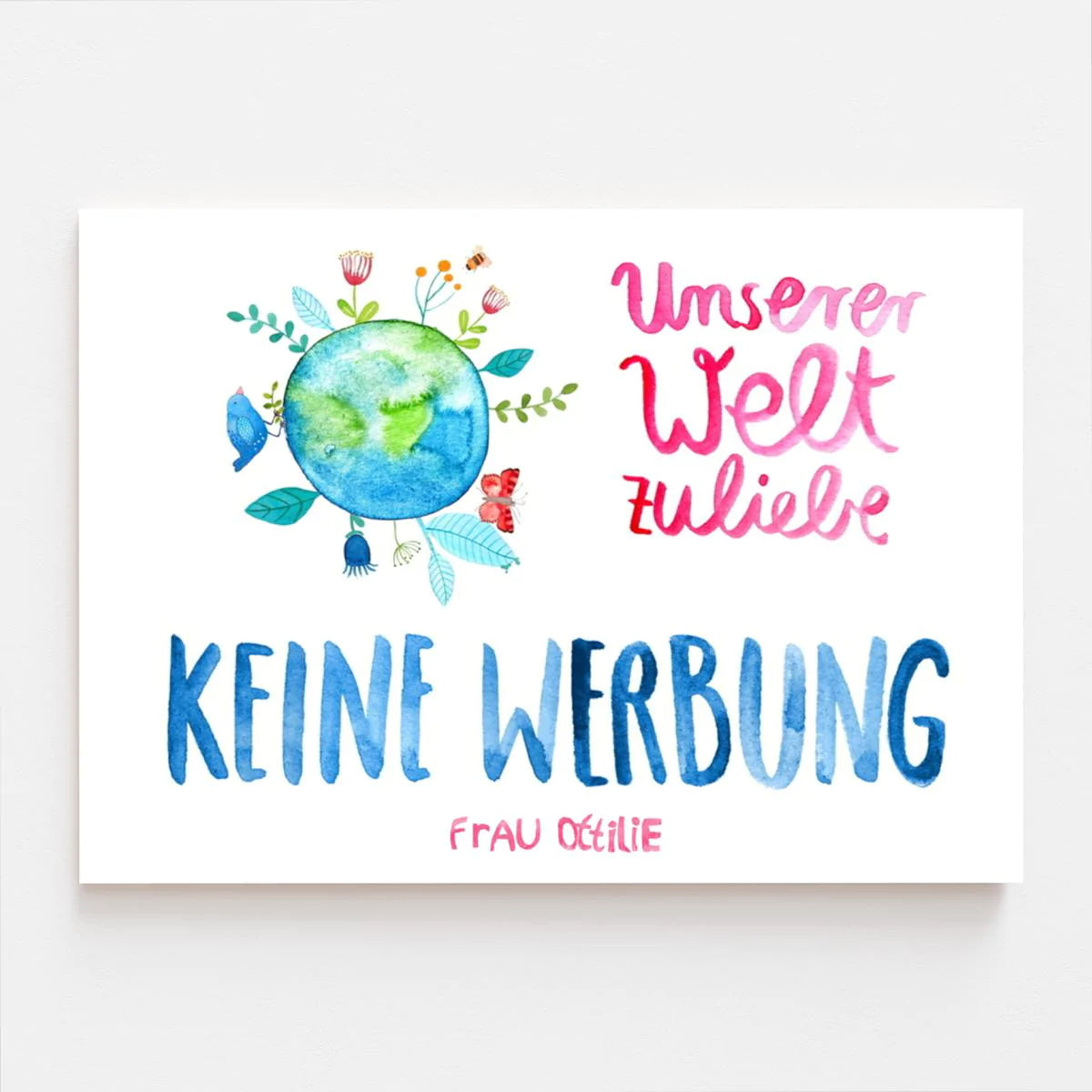 Frau Ottilie Briefkastensticker- Keine Werbung