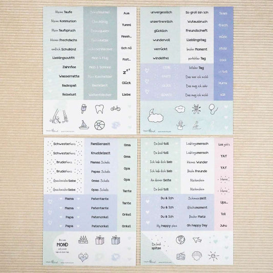 Mintkind Sticker Set "Kindheit"
