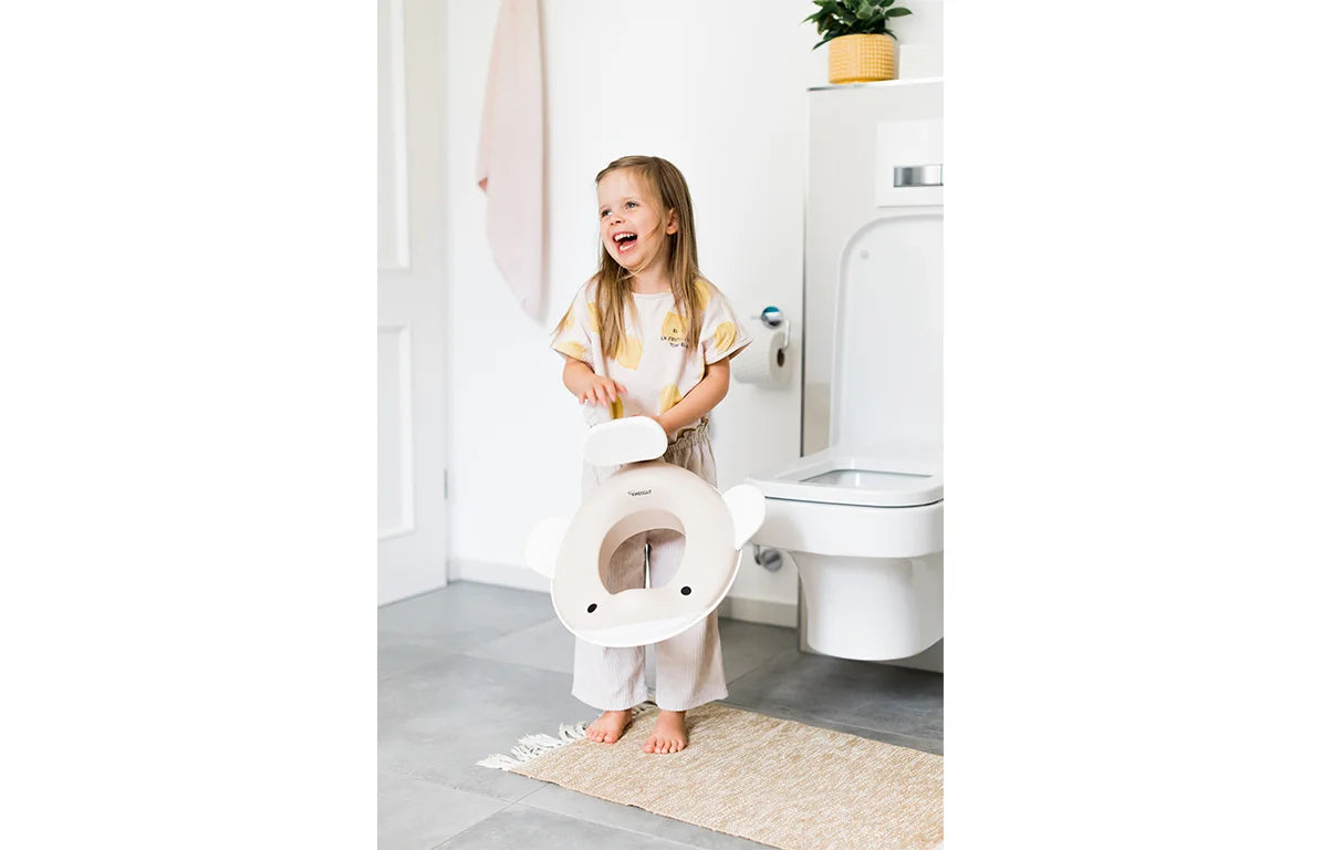Kindsgut Toilettenaufsatz Wal sand