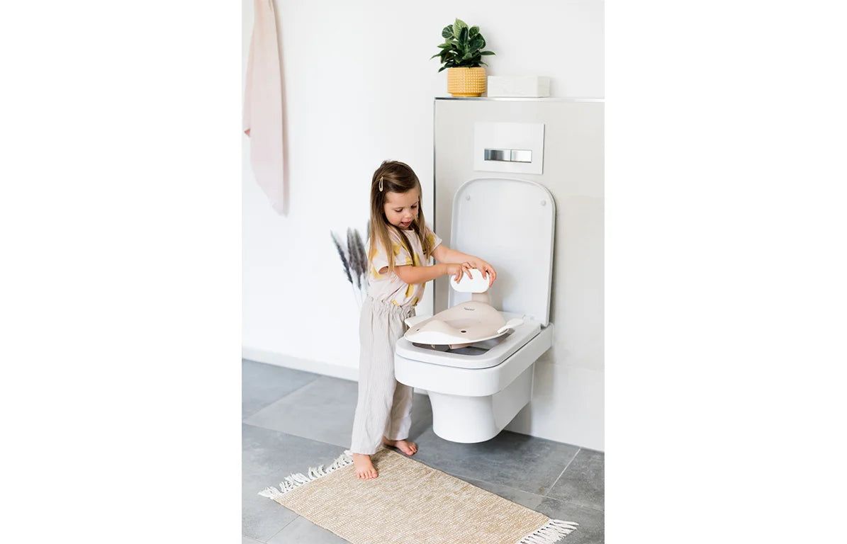 Kindsgut Toilettenaufsatz Wal sand
