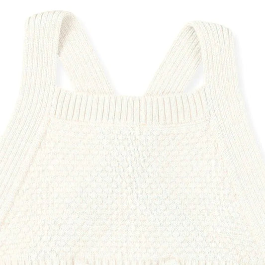 Sense Organics Jany Knitted Baby Latzhose cream