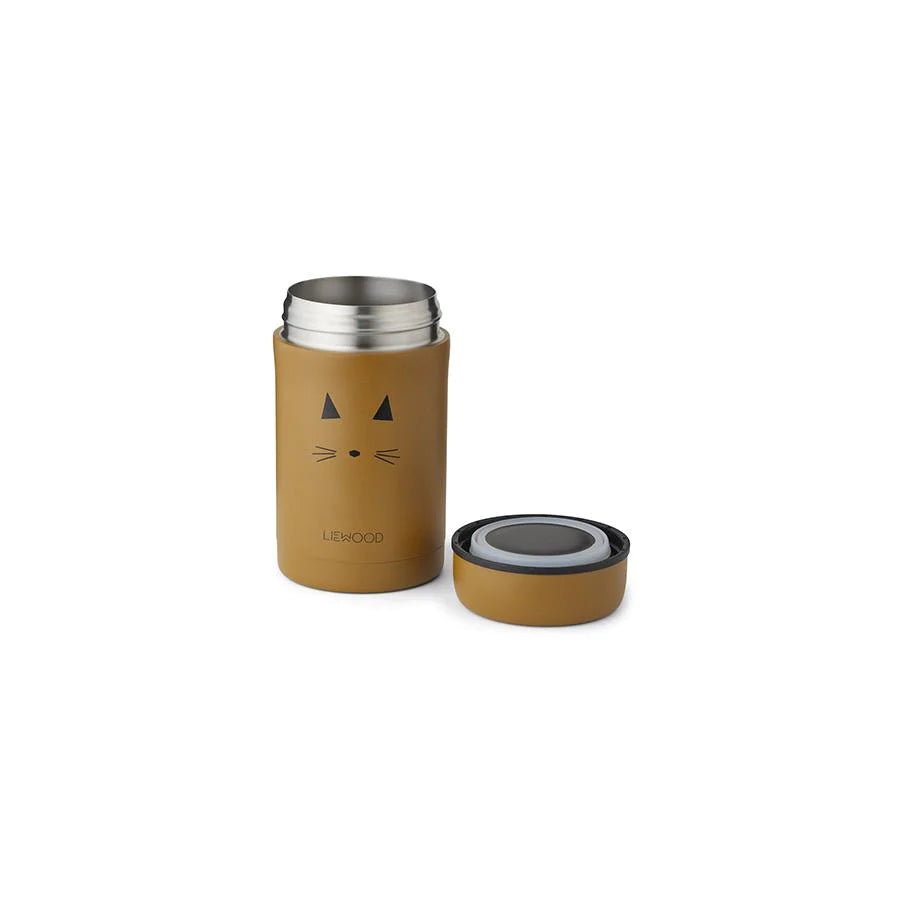 Liewood Nadja Thermo-Behälter Katze Mustard
