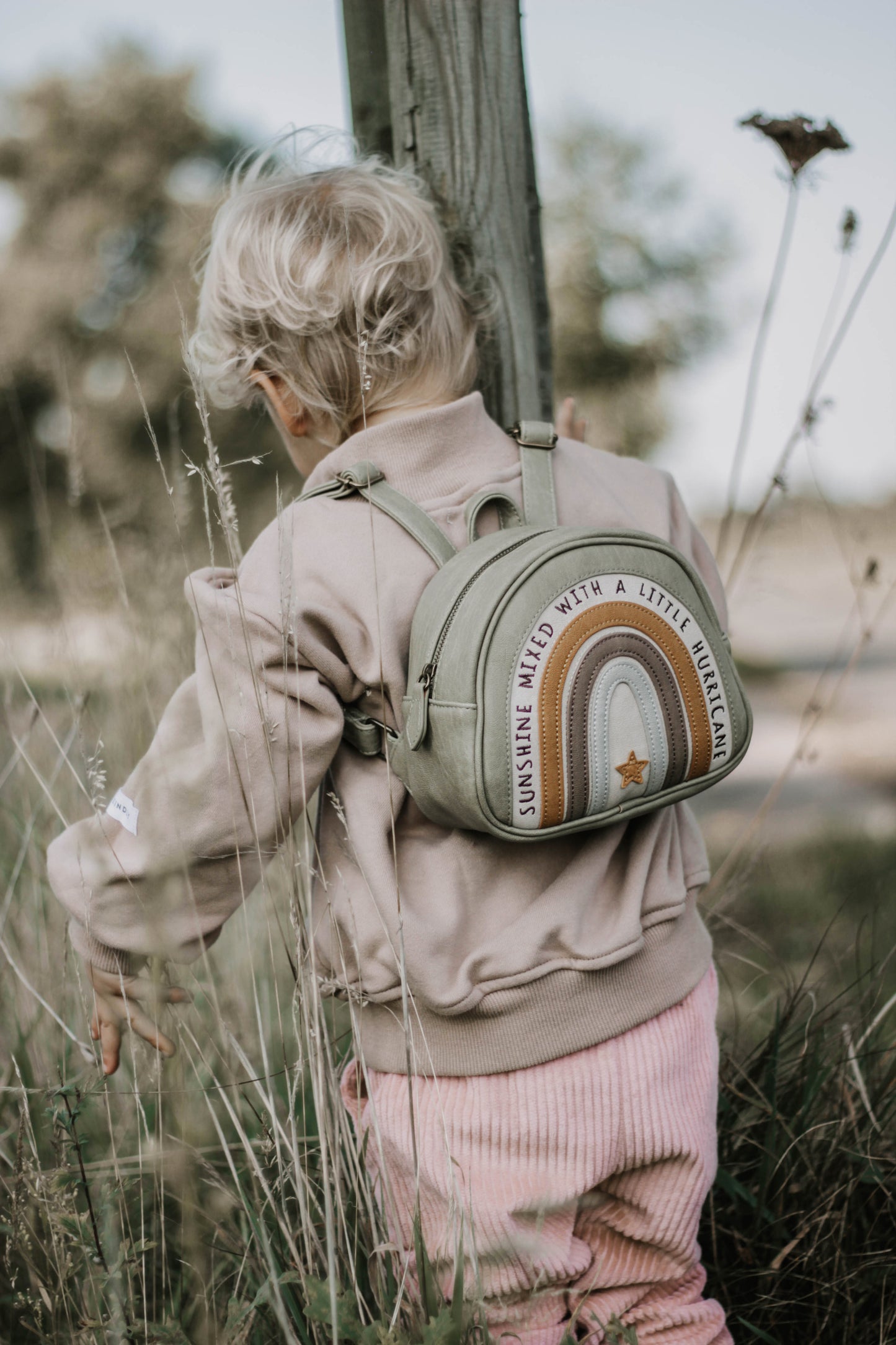 Little Who Kinderrucksack Kleiner Regenbogen Lui grün
