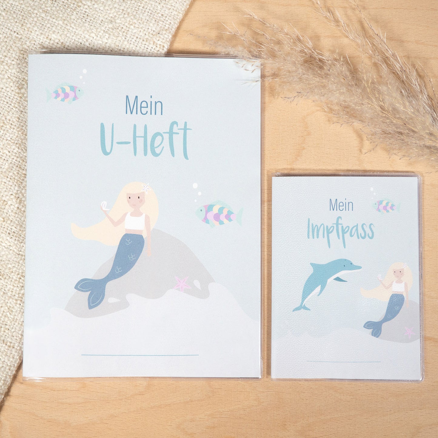 Mintkind U-Heft und Impfpass-Hülle Set Meerjungfrau