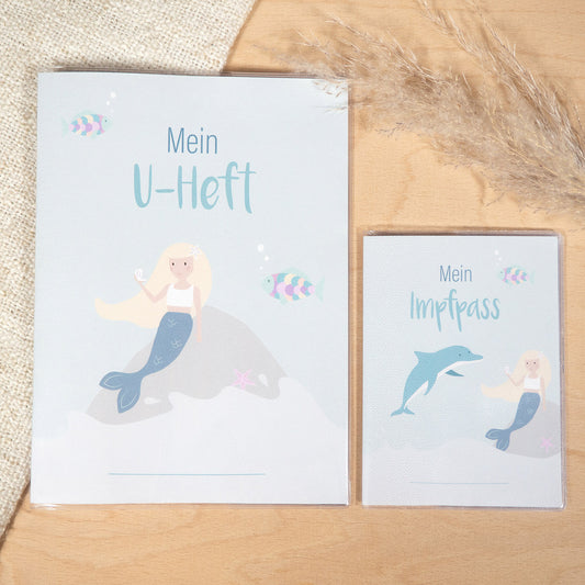 Mintkind U-Heft und Impfpass-Hülle Set Meerjungfrau