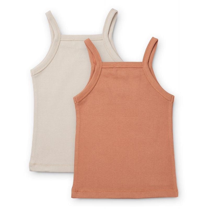 Liewood Naomi Singlet 2-Pack Unterhemd Tuscany Rose Sandy Mix