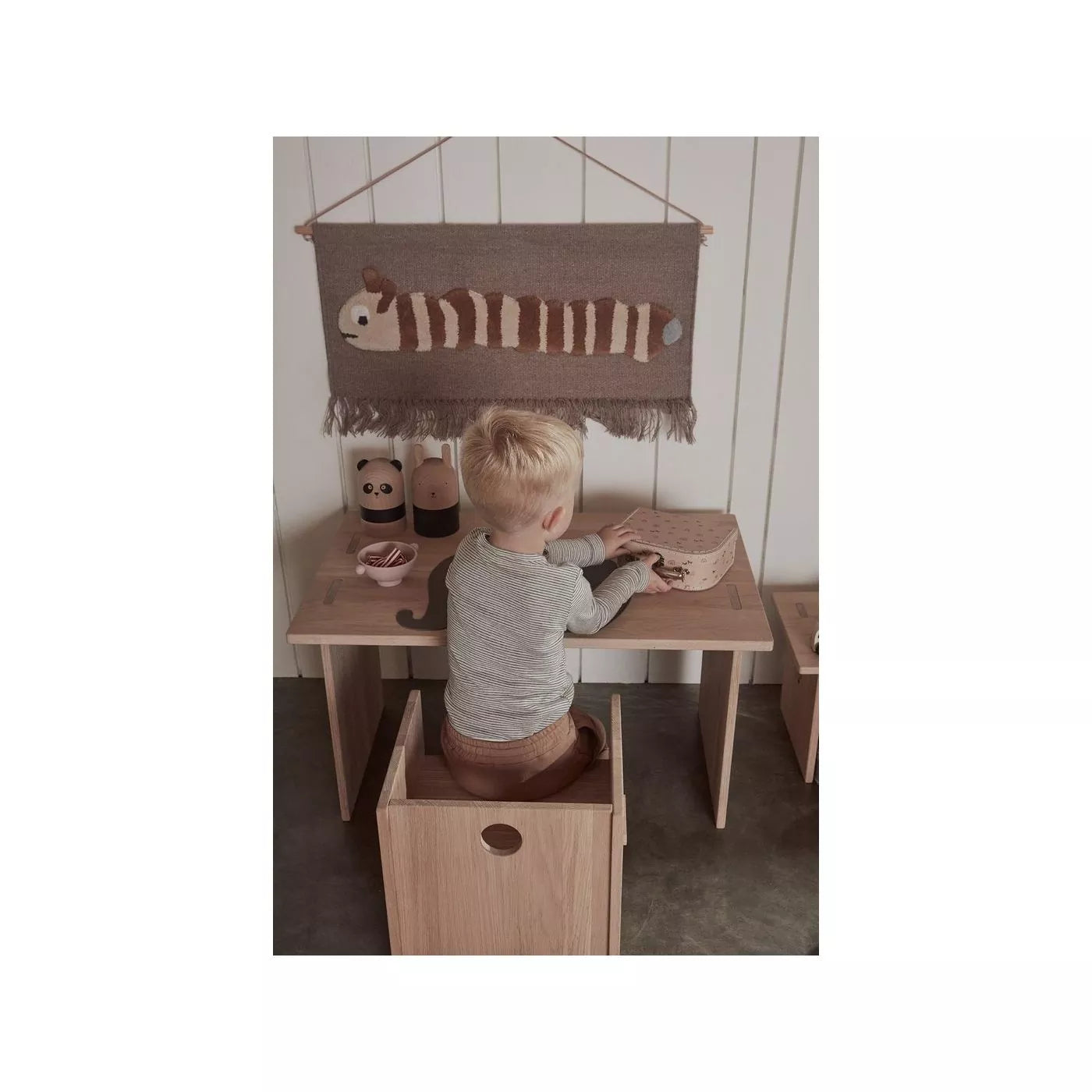 OyOy Kinderkoffer-Set Regenbogen & Grid
