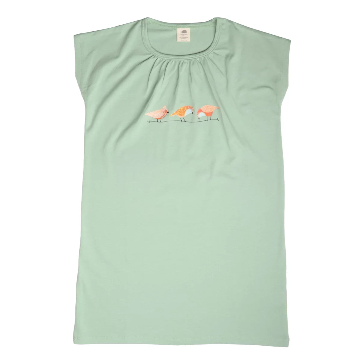 Walkiddy Nachthemd pinky birds mintgrün