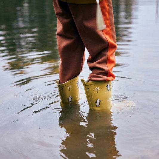 Fresk Gummistiefel Pinguin gelb Regenschuhe
