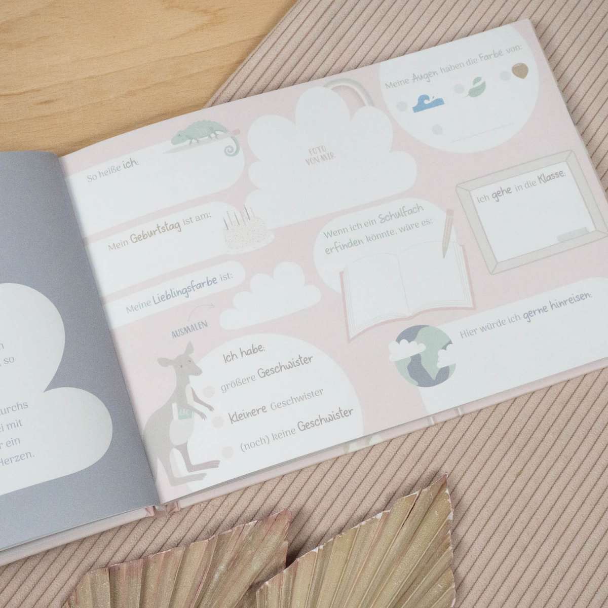 Mintkind Freundebuch für Grundschüler rosa