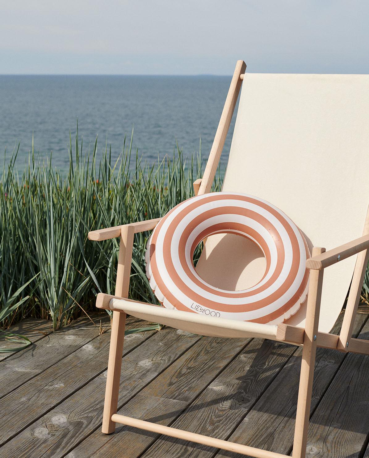 Liewood Baloo Schwimmring Stripe Tuscany rose creme de la creme