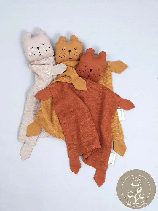 Fabelab Kuscheltuch Bär Cinnamon